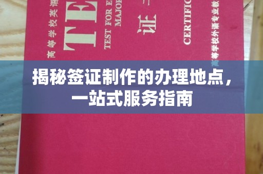 兴山揭秘签证制作的办理地点，一站式服务指南