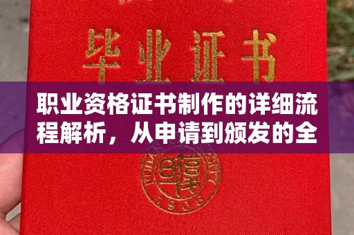 兴山职业资格证书制作的详细流程解析，从申请到颁发的全方位指南