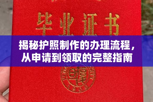 兴山揭秘护照制作的办理流程，从申请到领取的完整指南