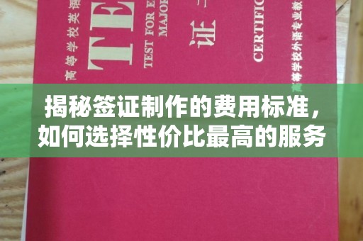兴山揭秘签证制作的费用标准，如何选择性价比最高的服务？