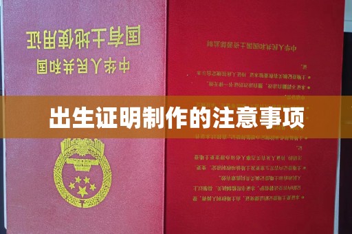 兴山出生证明制作的注意事项